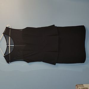 Bisou Bisou black dress w/black mesh top